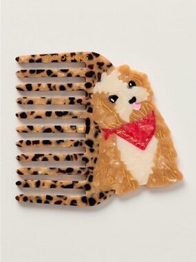 New Free People Exclusive Solar Eclipse Hand Painted Pocket Hair Comb🐶